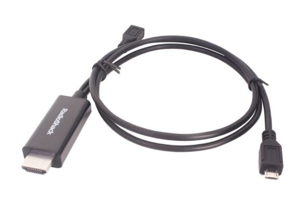 1503205 Adaptador MHL Micro USB 5 pines a HDMI macho 90 cm – RadioShack
