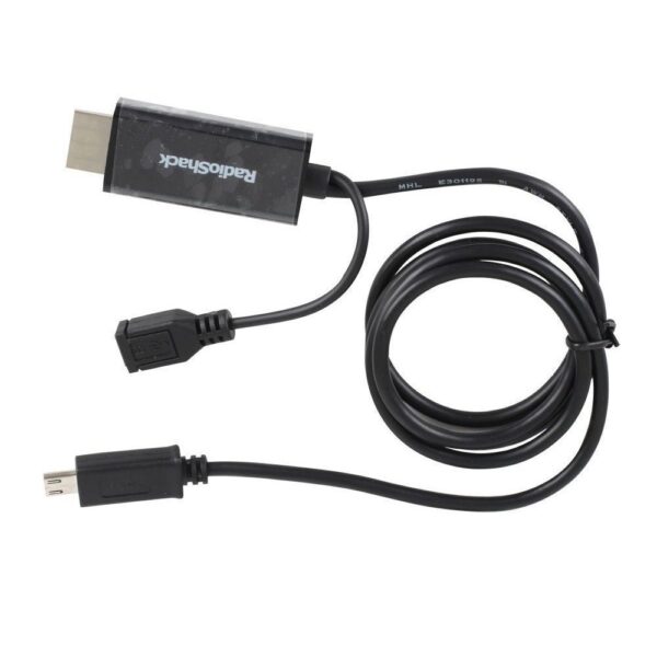 1503206 Adaptador MHL Micro USB 11 pines a HDMI macho 90 cm – RadioShack