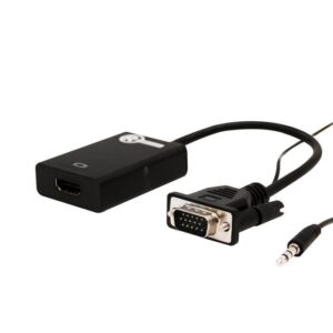 Adaptador VGA a HDMI con audio integrado – Radioshack