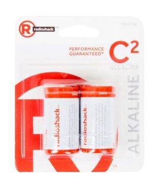 Pilas alcalinas tipo C x2 RS 2302218 – RadioShack