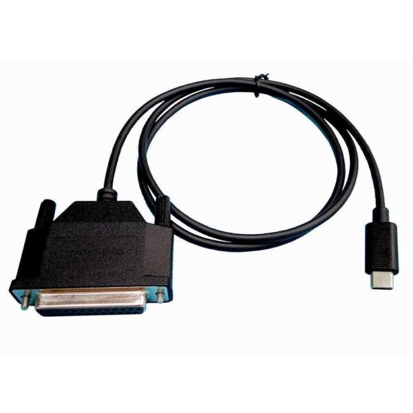 Adaptador tipo C a puerto paralelo DB25 – Radioshack