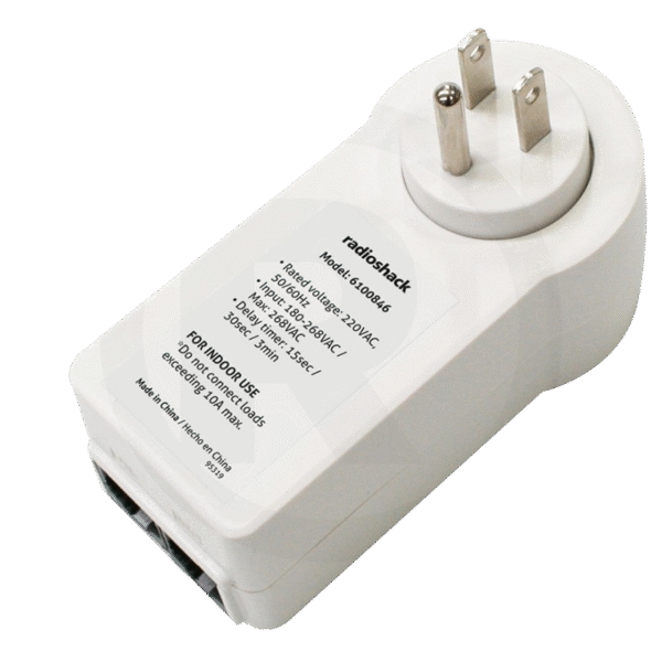 6100846_1 Protector de voltaje con enchufe giratorio – RadioShack