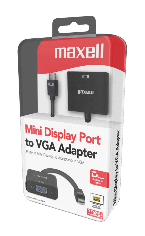 Adaptador mini DisplayPort a VGA – Maxell
