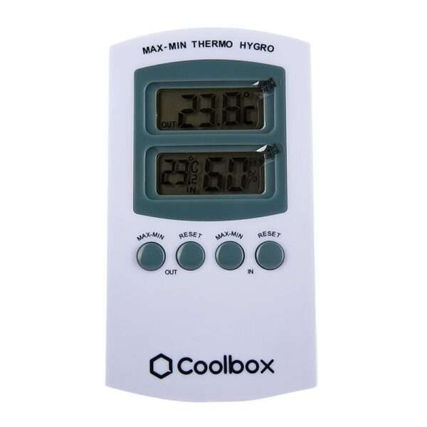 968H Termohigrómetro para interiores y hogar – Coolbox