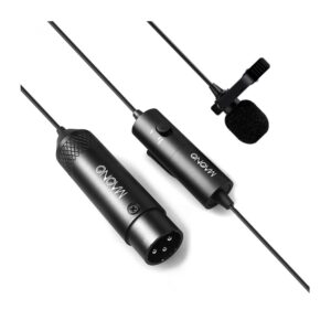 AU-XLR20 Micrófono de Solapa XLR de Condensador Omnidireccional con Cable de 6m - Maono