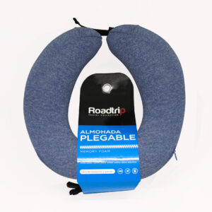 Almohada de viaje memory foam azul – Roadtrip