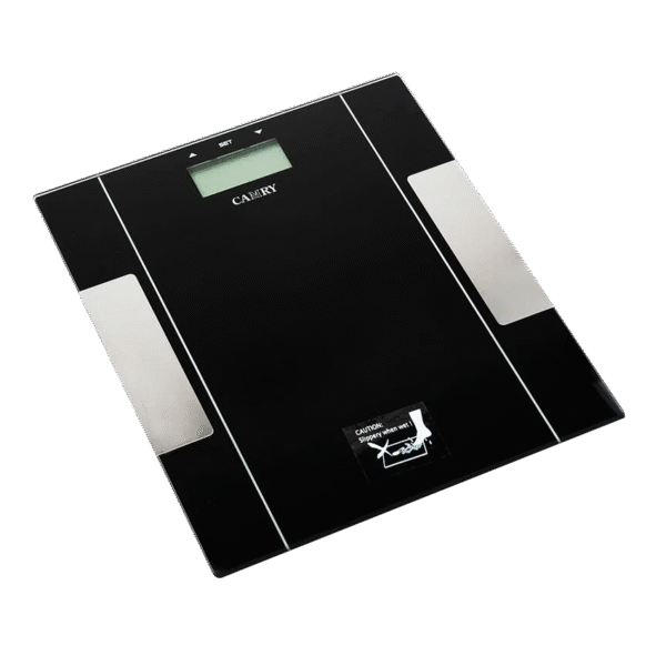 Balanza de vidrio templado con medidor de grasa 150 kg negra – SEC