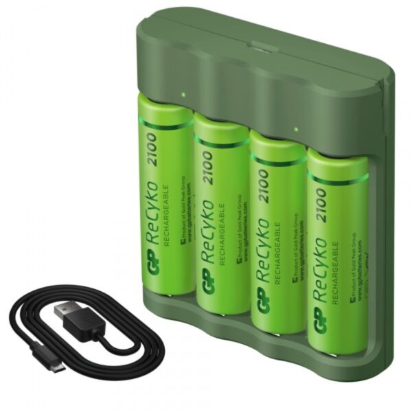 GPB421-210AAHCE-2EB4 Cargador con pilas AA x4 2100 mAh – GP