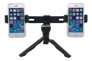 Soporte trípode para dos celulares – G Mobile