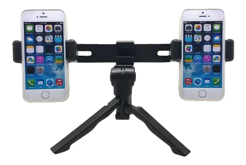 Soporte trípode para dos celulares – G Mobile