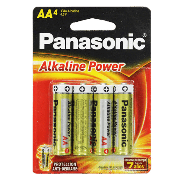 Set de pilas alcalinas AA – Panasonic