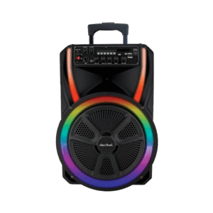 Parlante Torre 12” 100W con Luces LED, FM, USB y Control Remoto - Decibel