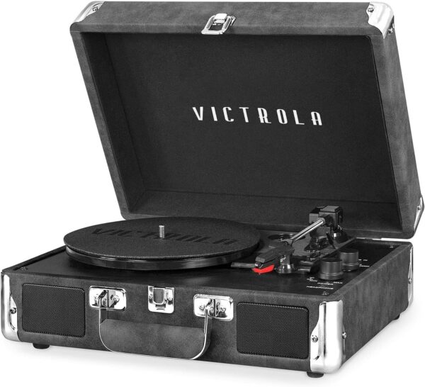 M433BLACK-US-S Tocadiscos Retro Tipo Maleta con Conversor Digital - Victrola