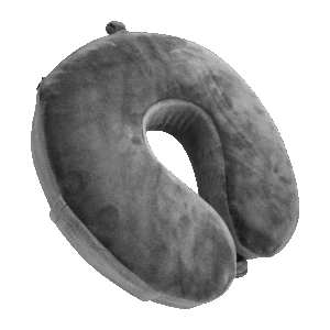 Almohada de viaje para el cuello gris – Roadtrip