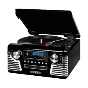 Tocadiscos Vintage Color Negro con Conexión Bluetooth - Victrola